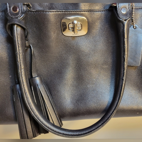 Coach handbag Leather, Black - Vintage Retail - Picture 12 of 15